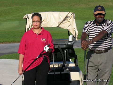 Golfers at MegaBizFest