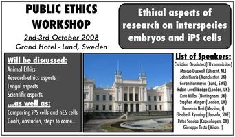 Ethical aspects of research on interspecies embryos and iPS...