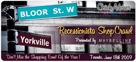 ChickAdvisor Recessionista ShopCrawl