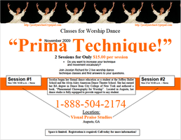 WORSHIP DANCE TECHNIQUE CLASS