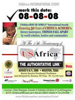 Achebe THINGS FALL APART 50th Anniv::USAfrica15th Anniv....