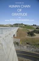 Human Chain of Gratitude across Folsom Lake Crossing