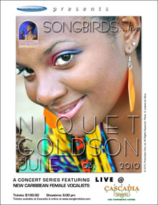 SONGBIRDS...live poster 1 Niquet Goldson