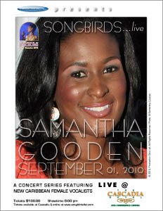 SONGBIRDS...live poster Samantha Gooden SONGBIRDS...live poster Samantha Gooden