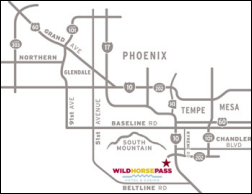 map of Wild Horse Pass