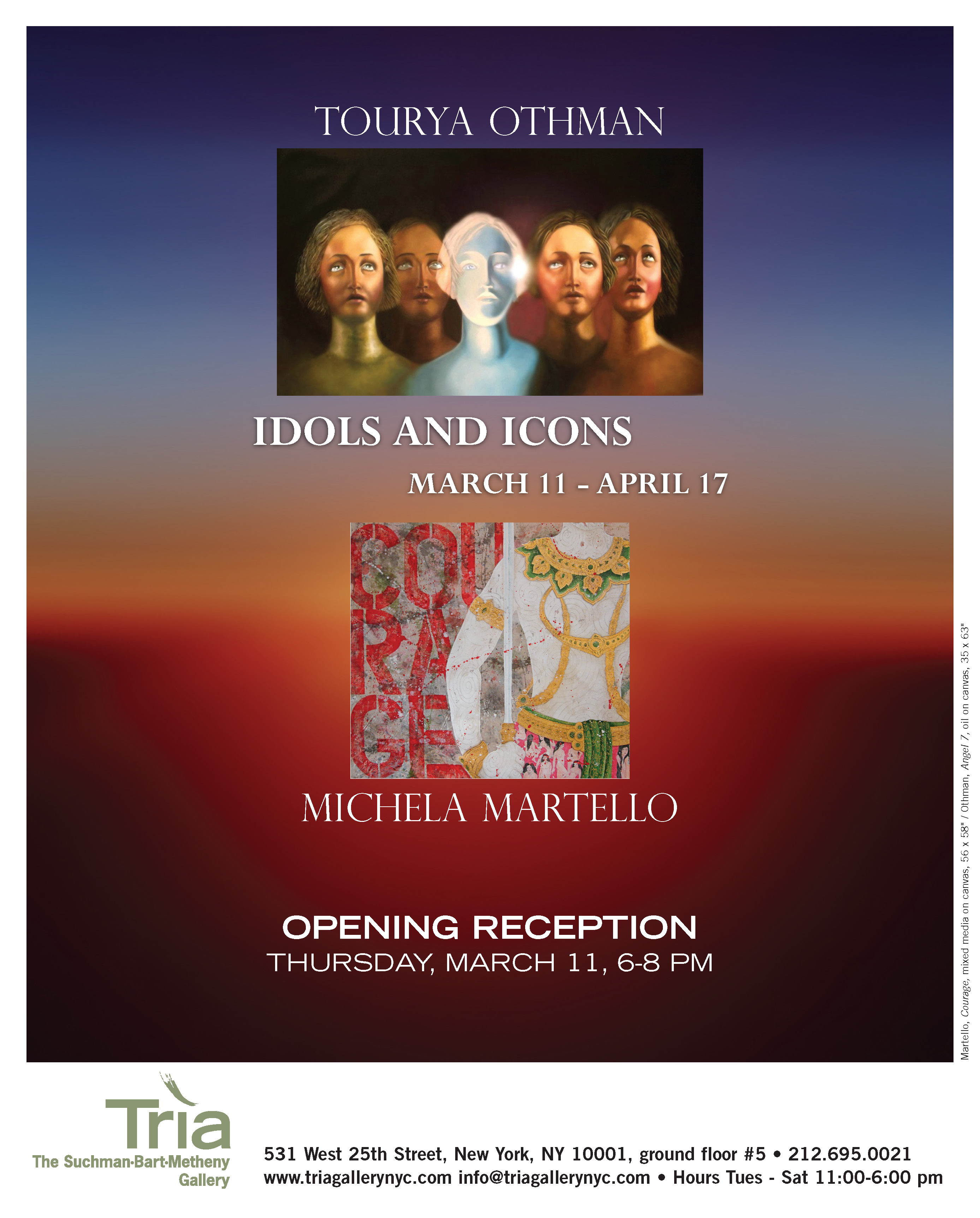 IDOLS AND ICONS Invitation Tria gallery New York