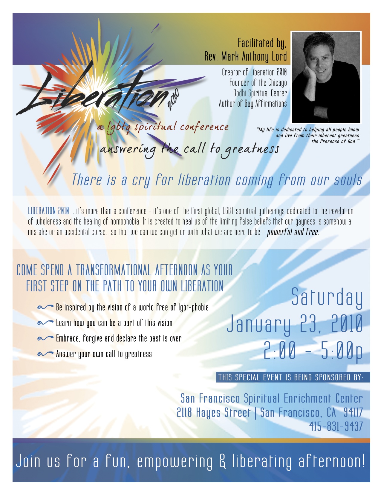 Liberation 2010 Flyer San Francisco